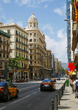 Fototapeta Barcelona street