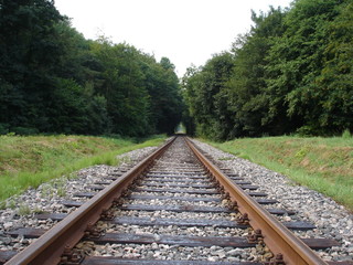 Fototapeta premium Eisenbahnschienen