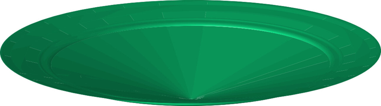 assiette verte 