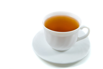 cap of tea isolated over white