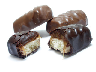 bites of chocolate