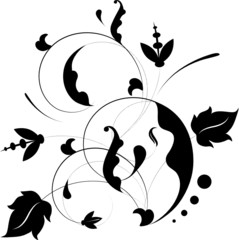 Floral design element. Vector illustration