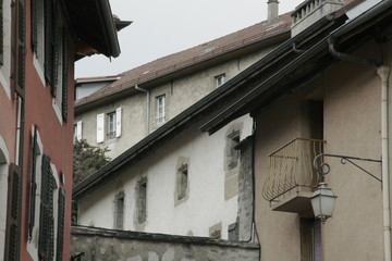 Fototapeta na wymiar Toits de Haute-Savoie