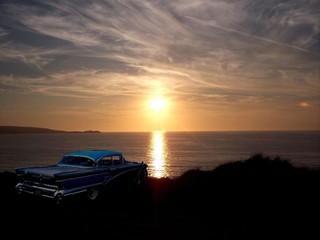 vintage 1950s American car