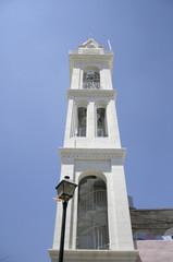 church tower bethlehem, west bank, palestine, israel