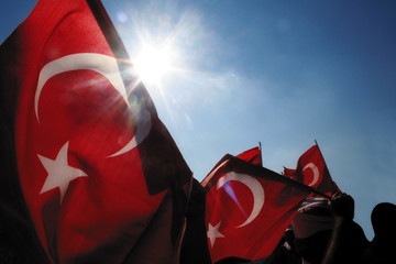 Turkish flags and Nationalism