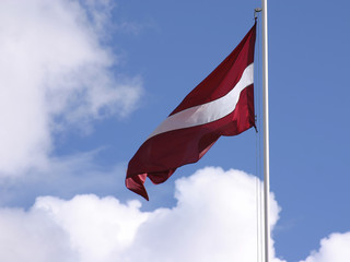 Latvian flag.