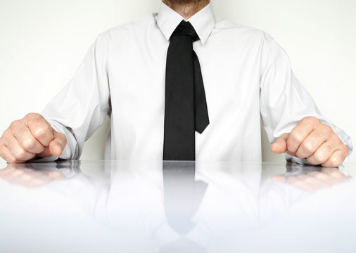 business krawatte mit hemd
