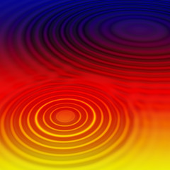 Rainbow Waves Abstract