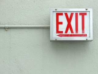 Red exit sign - 4360820