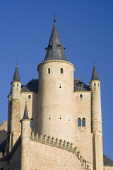 Fototapeta premium Alcazar of Segovia Front - Close-up