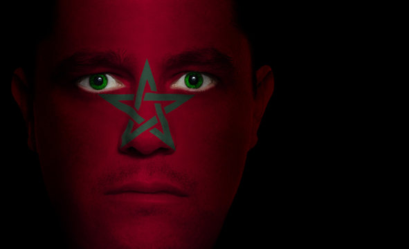 Moroccan Flag - Male Face