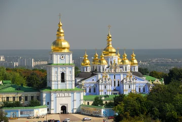 Plaid mouton avec motif Kiev cathédrale Saint-Michel