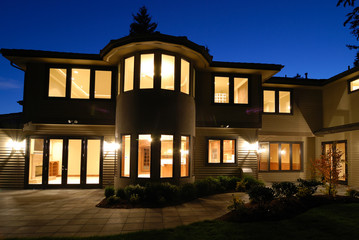 Backyard at Night 