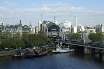 Fototapeta na wymiar Blick über London - Westminster - Themse