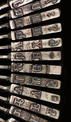 old typewriter hammers