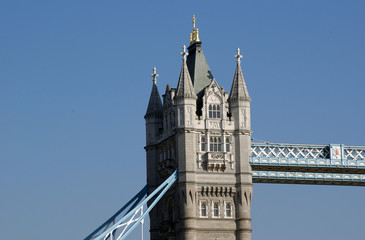 Fototapeta na wymiar Tower Bridge w Londynie - Detail