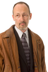 man in leather jacket © Valentin Mosichev