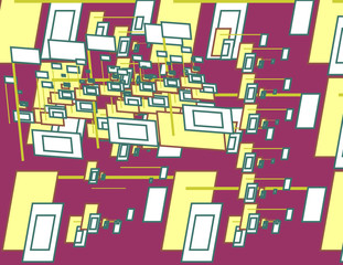 papel pintado estampado morado de los setenta