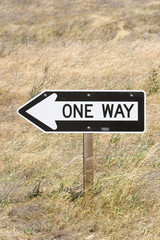 One way sign