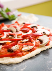 Homemade Pizza Detail