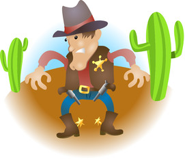 Cowboy illustratie