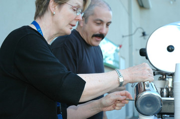 Fototapeta na wymiar Espresso coffee making machine.