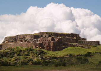 Puca Pucara, Ancient Inca fortress, Cuzco, Peru