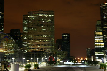 Fototapeta na wymiar La Defense Night Panorama
