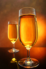 glasses of cider