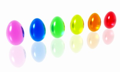 Bright Easter Eggs