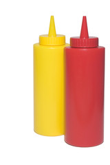 Mustard and Ketchup Bottles