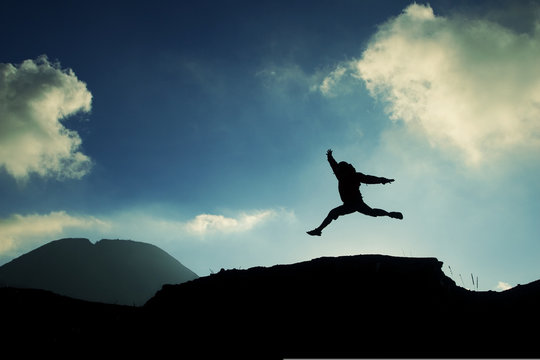jumping man