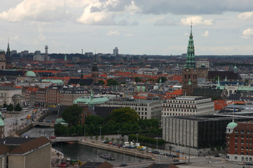Fototapeta na wymiar Kopenhaga, widok z góry