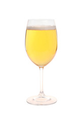 glass of beer isolated on white
