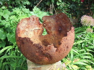 rusted bowl