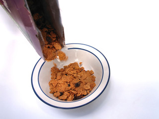 Cereal Being poured into bowl 3