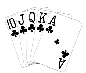 Obraz premium royal flush kreuz