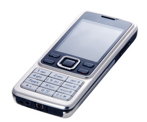 Cell phone isolated on white background