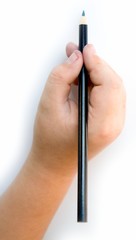 hand with a pencil