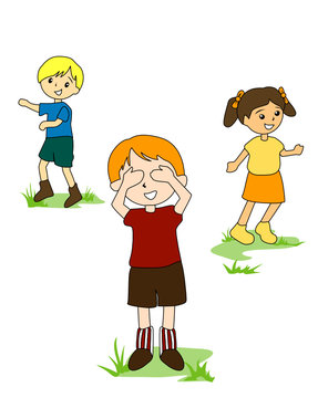 Hide And Seek Cartoon Photos Royalty Free Images Graphics Vectors Videos Adobe Stock