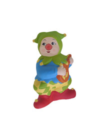 harlequin playing guitar