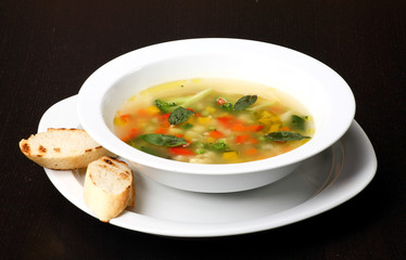  Minestrone vegetable soup