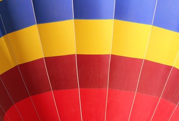 Naklejka premium Détail d'une montgolfière colorée