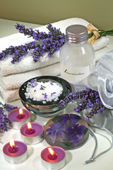 Spa aromatherapy lavender