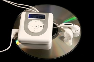 MP3 Music player and Compact Disk