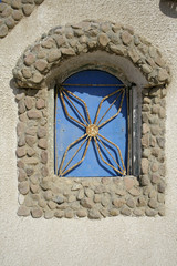 window decoration in dahab, red sea, sinai, egypt