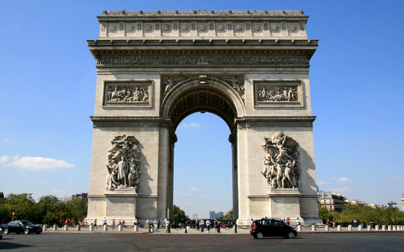 paysage de paris , l'arc de triomphe