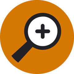 Obraz premium Pictogramm Lupe Plus