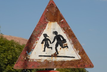 Strassenschild Kinder